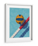 Vista aérea gráfica de voleibol de verano - Daniel Coulmann | Cuadro decorativo de Canvas Lab