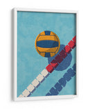 Vista aérea gráfica de voleibol de verano - Daniel Coulmann | Cuadro decorativo de Canvas Lab