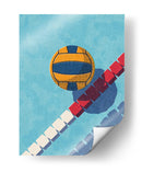 Vista aérea gráfica de voleibol de verano - Daniel Coulmann | Cuadro decorativo de Canvas Lab