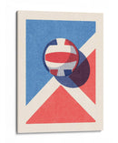 Voleibol rojo y azul - Daniel Coulmann | Cuadro decorativo de Canvas Lab
