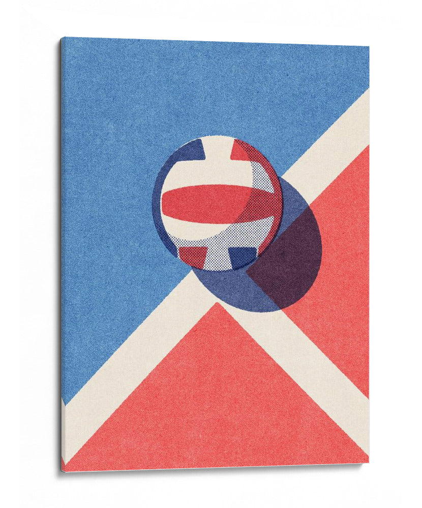 Voleibol rojo, blanco y azul - Daniel Coulmann | Cuadro decorativo de Canvas Lab