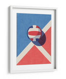 Voleibol rojo, blanco y azul - Daniel Coulmann | Cuadro decorativo de Canvas Lab