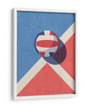 Voleibol rojo, blanco y azul - Daniel Coulmann | Cuadro decorativo de Canvas Lab
