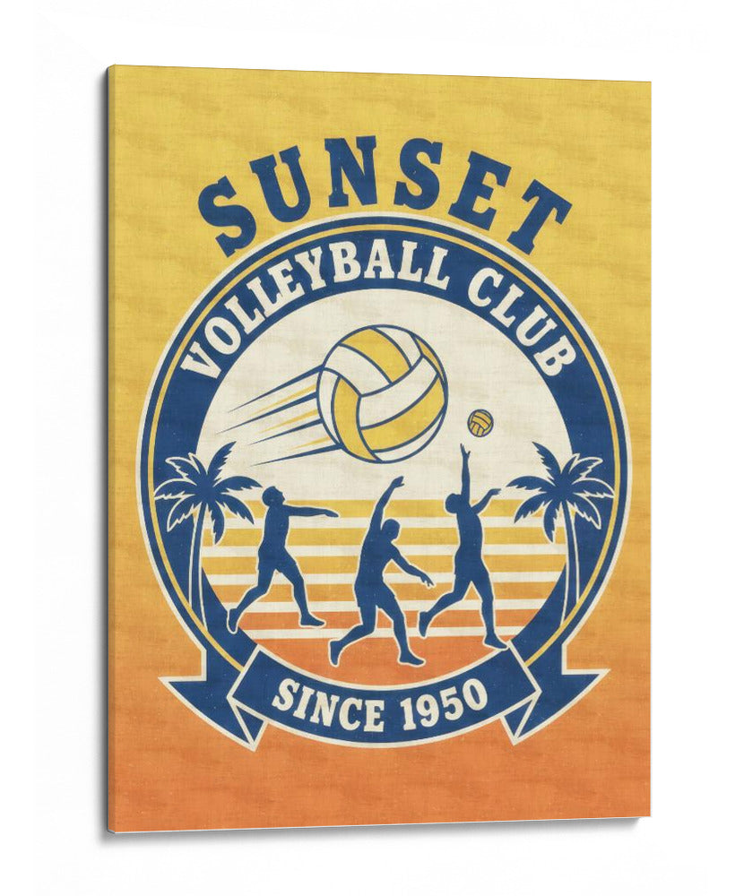 Sunset Volleyball Club Since 1950 - Andreas Magnusson | Cuadro decorativo de Canvas Lab
