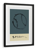 Trazos indómitos del diamante: un béisbol gestual - cartissi | Cuadro decorativo de Canvas Lab