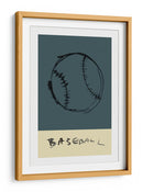 Trazos indómitos del diamante: un béisbol gestual - cartissi | Cuadro decorativo de Canvas Lab