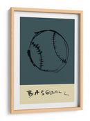 Trazos indómitos del diamante: un béisbol gestual - cartissi | Cuadro decorativo de Canvas Lab