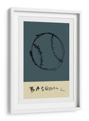 Trazos indómitos del diamante: un béisbol gestual - cartissi | Cuadro decorativo de Canvas Lab