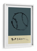 Trazos indómitos del diamante: un béisbol gestual - cartissi | Cuadro decorativo de Canvas Lab
