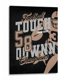 Touchdown de fútbol retro - Fluidys Studio IV | Cuadro decorativo de Canvas Lab