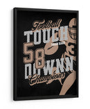 Touchdown de fútbol retro - Fluidys Studio IV | Cuadro decorativo de Canvas Lab