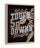 Touchdown de fútbol retro - Fluidys Studio IV | Cuadro decorativo de Canvas Lab