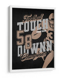 Touchdown de fútbol retro - Fluidys Studio IV | Cuadro decorativo de Canvas Lab