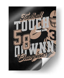 Touchdown de fútbol retro - Fluidys Studio IV | Cuadro decorativo de Canvas Lab