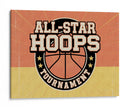 Torneo de baloncesto retro - Andreas Magnusson | Cuadro decorativo de Canvas Lab