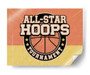 Torneo de baloncesto retro - Andreas Magnusson | Cuadro decorativo de Canvas Lab