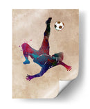 Una vibrante chilena de fútbol - Justyna Jaszke | Cuadro decorativo de Canvas Lab