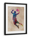 Tiro en suspensión de baloncesto vibrante - Justyna Jaszke | Cuadro decorativo de Canvas Lab