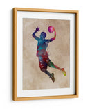 Tiro en suspensión de baloncesto vibrante - Justyna Jaszke | Cuadro decorativo de Canvas Lab