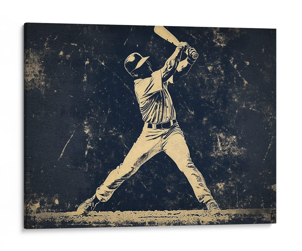 Potencia vintage en el diamante: el gran swing - Fluidys Studio IV | Cuadro decorativo de Canvas Lab