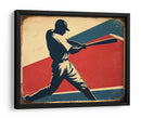 Arte deportivo clásico con bateador en acción - Fluidys Studio IV | Cuadro decorativo de Canvas Lab