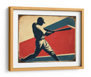 Arte deportivo clásico con bateador en acción - Fluidys Studio IV | Cuadro decorativo de Canvas Lab