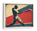 Arte deportivo clásico con bateador en acción - Fluidys Studio IV | Cuadro decorativo de Canvas Lab