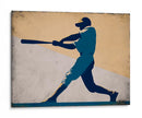 Vintage Minimalist Baseball Composition - Fluidys Studio IV | Cuadro decorativo de Canvas Lab