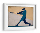 Vintage Minimalist Baseball Composition - Fluidys Studio IV | Cuadro decorativo de Canvas Lab