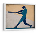 Vintage Minimalist Baseball Composition - Fluidys Studio IV | Cuadro decorativo de Canvas Lab