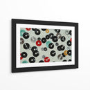 Discos de vinil en fondo blanco - DIEGO D L | Cuadro decorativo de Canvas Lab