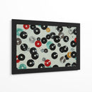 Discos de vinil en fondo blanco - DIEGO D L | Cuadro decorativo de Canvas Lab