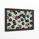 Discos de vinil en fondo blanco - DIEGO D L | Cuadro decorativo de Canvas Lab