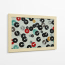 Discos de vinil en fondo blanco - DIEGO D L | Cuadro decorativo de Canvas Lab