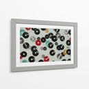 Discos de vinil en fondo blanco - DIEGO D L | Cuadro decorativo de Canvas Lab