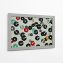 Discos de vinil en fondo blanco - DIEGO D L | Cuadro decorativo de Canvas Lab