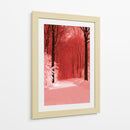 Bosque rojo - DIEGO D L | Cuadro decorativo de Canvas Lab