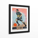 Acción de un jugador de futbol en plena concentración - David Diehl | Cuadro decorativo de Canvas Lab