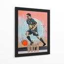 Acción de un jugador de futbol en plena concentración - David Diehl | Cuadro decorativo de Canvas Lab