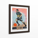 Acción de un jugador de futbol en plena concentración - David Diehl | Cuadro decorativo de Canvas Lab