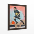 Acción de un jugador de futbol en plena concentración - David Diehl | Cuadro decorativo de Canvas Lab