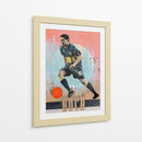 Acción de un jugador de futbol en plena concentración - David Diehl | Cuadro decorativo de Canvas Lab