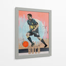 Acción de un jugador de futbol en plena concentración - David Diehl | Cuadro decorativo de Canvas Lab