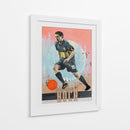 Acción de un jugador de futbol en plena concentración - David Diehl | Cuadro decorativo de Canvas Lab