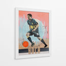 Acción de un jugador de futbol en plena concentración - David Diehl | Cuadro decorativo de Canvas Lab
