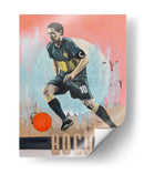 Acción de un jugador de futbol en plena concentración - David Diehl | Cuadro decorativo de Canvas Lab