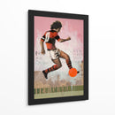 Acción de futbol de época - David Diehl | Cuadro decorativo de Canvas Lab
