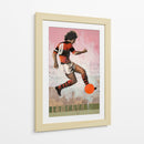 Acción de futbol de época - David Diehl | Cuadro decorativo de Canvas Lab