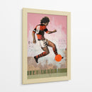 Acción de futbol de época - David Diehl | Cuadro decorativo de Canvas Lab