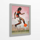 Acción de futbol de época - David Diehl | Cuadro decorativo de Canvas Lab